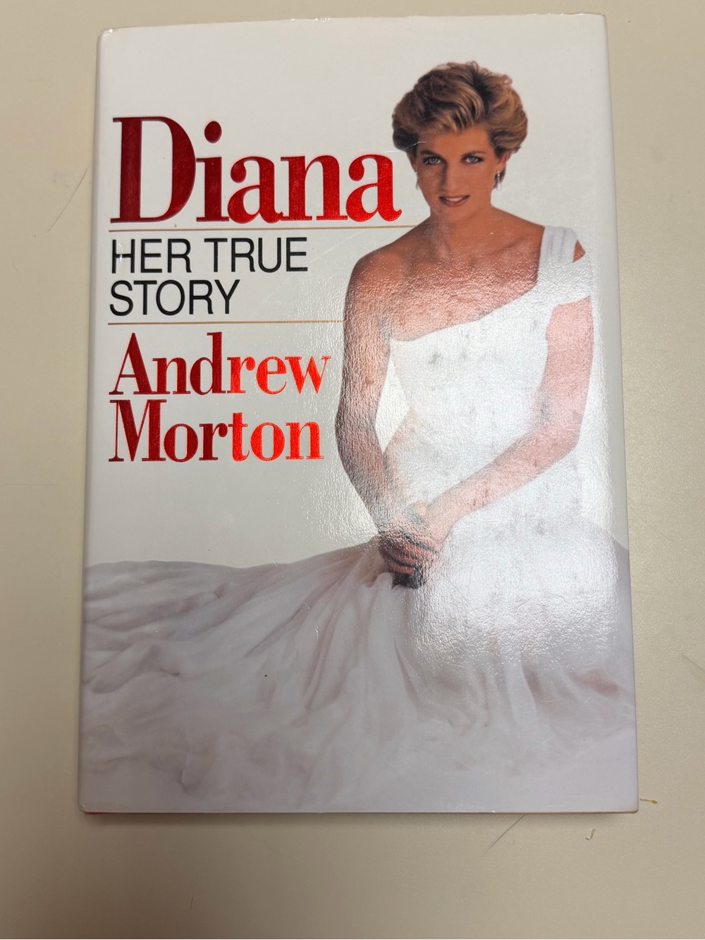 'Diana: Her True Story' White Cover Art Print by Andrew Morton hardback